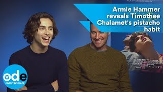 Armie Hammer reveals Timothée Chalamets pistachio habit [upl. by Schubert935]