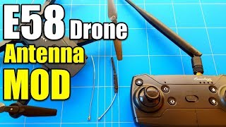 Eachine E58 Drone Antenna Mod  Step by Step  Range Upgrade Works For Any Rc Quadcopter [upl. by Deming284]