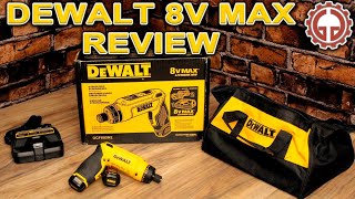 DEWALT 8V Max Gyroscopic Screwdriver UNBOX amp REVIEW [upl. by Lunsford381]