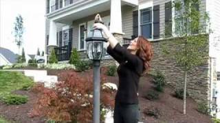 How To Change A Lamp Post Light Bulb  Heartland Homes [upl. by Pfister]