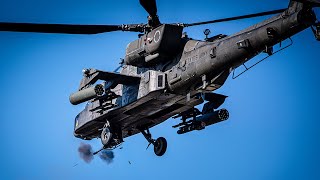 AH64 Apache Gunship  Aerial Gunnery Training [upl. by Eirol]