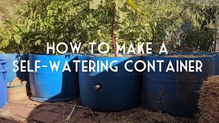 How to Convert a 55 Gallon Barrel into a SelfWatering Container or SubIrrigated Planter [upl. by Collayer]