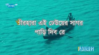 Teer Hara Ei Dheuer Shagor  তীরহারা এই ঢেউয়ের সাগর Lyric [upl. by Nitsrik]