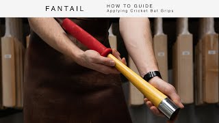 How To Guide  Applying Cricket Bat Grips [upl. by Leuqram]