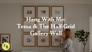 Hang With Me Framebridge Gallery Wall Tutorial [upl. by Airetnohs]