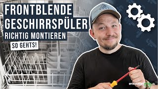 Frontblende Geschirrspüler montieren  Electrolux Möbelfront Geschirrspüler [upl. by Ardnnaed]