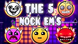 quotTHE 5 NOCK EMSquot   GEOMETRY DASH BETTER AND RANDOM LEVELS [upl. by Enatan438]