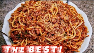 Classic Spaghetti and Meat Sauce  Meat Sauce Recipe  The simple way [upl. by Vickie]