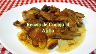 Conejo al ajillo receta original [upl. by Aitnahs]