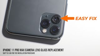 iPhone Camera Glass Lens Replacement Procedure  EASY FIX [upl. by Lebasile]