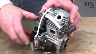 Echo Trimmer Repair – How to replace the Piston Ring [upl. by Aihsenet217]