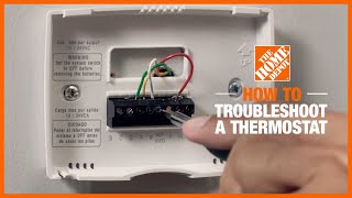 How to Troubleshoot a Thermostat  The Home Depot [upl. by Noyes45]