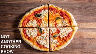 FRESH MARGHERITA PIZZA IN THE OVEN NO PIZZA STONE [upl. by Sset]