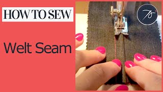 How to sew a Welt Seam [upl. by Annaiel]