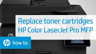 Replace the Toner Cartridges  HP Color LaserJet Pro MFP Printers  HP [upl. by Nolyad]