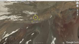 Andes Plane Crash route and location from Google Earth [upl. by Killarney590]