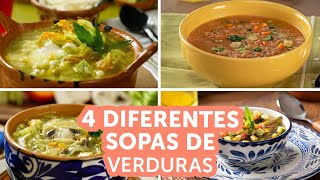 4 formas diferentes de hacer sopa de verduras  Kiwilimón [upl. by Fulton]