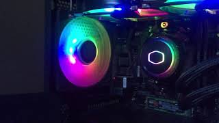 How to control Cooler Master ARGB Fans amp AIO with Master Software Lighting Effects amp Speeds [upl. by Naujed]