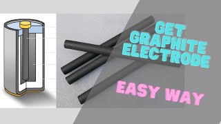 Extract Graphite electrode Carbon rod from battery [upl. by Caritta]