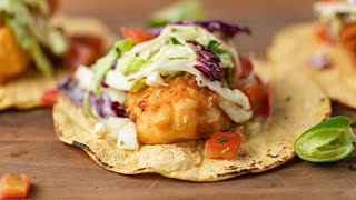 Crispy Baja Style Fish Tacos [upl. by Judson]