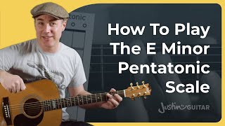 SUPER EASY Scale for Beginners  E Minor Pentatonic Scale [upl. by Ecal]