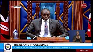 CS Davis Chirchir answers questions from various Senators [upl. by Dreher]