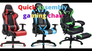 Gaming Chair Assembly Tutorial  HMY D2  StepbyStep Instructions [upl. by Sirromal]