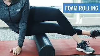 IT Band Stretches  Foam Rolling [upl. by Nylatsyrc]