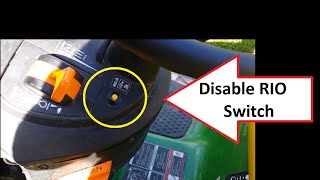 How to Disable RIO Switch John Deere Mow in Reverse [upl. by Sinnej]