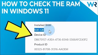 How to check RAM on Windows 11 [upl. by Akelam]