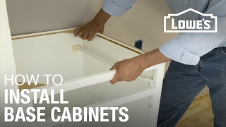 How to Install Base Cabinets [upl. by Akerdna]