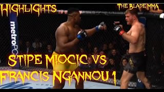 Stipe Miocic Vs Francis Ngannou UFC 220 Highlights [upl. by Artim478]