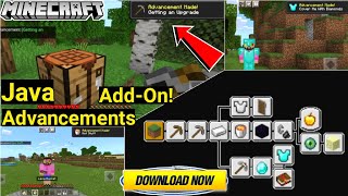 Advancements AddOn In Minecraft Pe  Achievements Mod In MinecraftPe McpeAddon  in hindi  2021 [upl. by Saito]