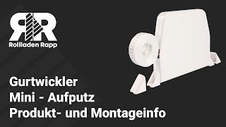 Gurtwickler mini AUFPUTZ  Produktbeschreibung und Montage  EUVersand ✓ [upl. by Asnerek315]