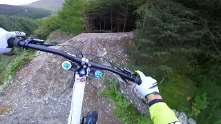 Gee Atherton Tests INSANE MTB Trail GoPro View  Red Bull Hardline [upl. by Hoeve539]