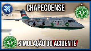 Chapecoense  Simulação do Acidente [upl. by Gerdy]