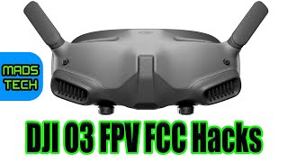 DJI O3 FPV System FCC Hack HowTo [upl. by Ennaesor211]