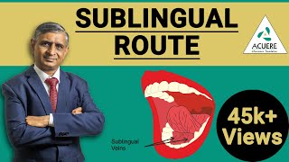 Sublingual route  Pharmacology Basics  Dr Shantanu R Joshi  2019 [upl. by Koosis]