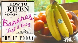 How To Ripen Bananas FAST amp EASY Try It Today [upl. by Ani]