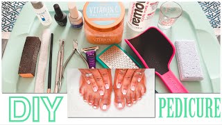 DIY PEDICURE AT HOME  SELF PAMPERING [upl. by Notlih]