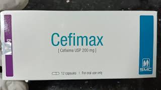 Cefimax Cefixime USP 200mgSMC [upl. by Cyprio]