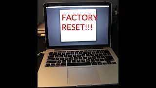 How to Factory Reset Macbook Pro  AIR   without CD [upl. by Armilla]