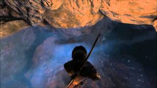 Rise of Tomb Raider Swim Through Water in Abandoned Mine [upl. by Kozloski559]