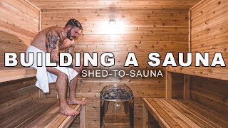 How to Build a Sauna inside a Shed [upl. by Nolie3]