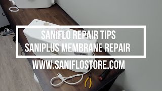 SANIFLOSTORE REPAIR TIPS SANIPLUS MEMBRANE REPAIR [upl. by Annoynek]