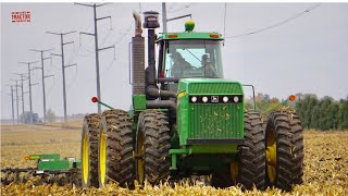 JOHN DEERE 8960 Tractor Working on Fall Tillage [upl. by Patricia630]