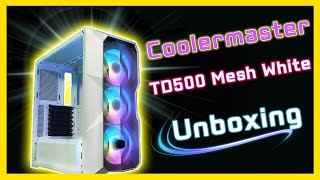 Coolermaster MasterBox TD500 Mesh White Unboxing [upl. by Eindys795]