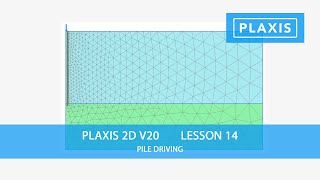 Plaxis 2D V20 Lesson 14 Pile Driving [upl. by Hands]