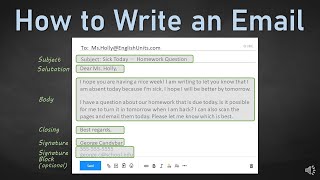 How to Write an Email [upl. by Billmyre]