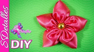 Como hacer flores Flores de Tela  8  Video 87  SDetalles  DIY [upl. by Reine348]